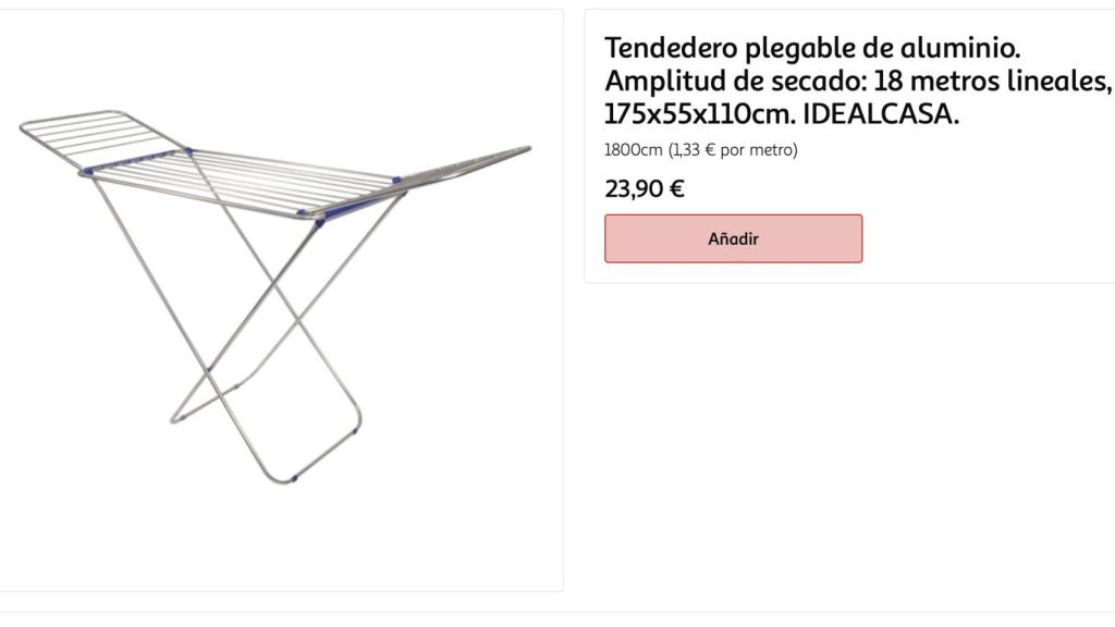 Tendedero plegable.