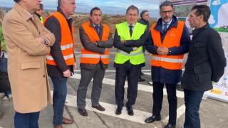 Visita a las obras del carril bici y peatonal entre Salamanca y Villamayor
