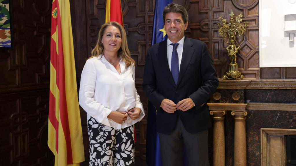 Reunión entre Mazón y Camarero el pasado mes de julio. EE