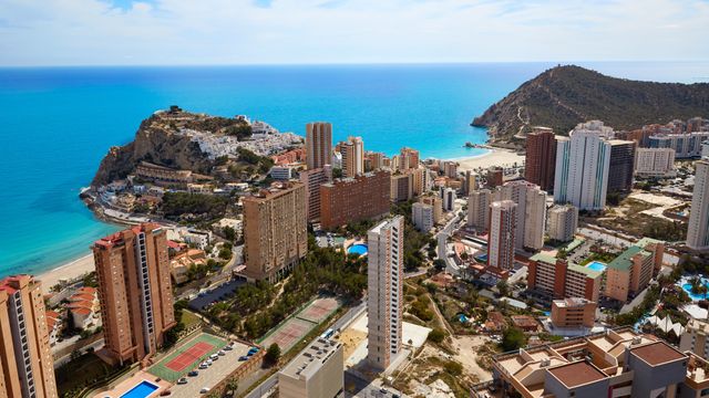 Vistas de Benidorm.