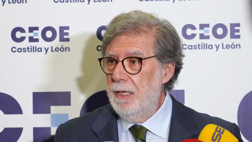 El presidente de CEOE Castilla y León, Santiago Aparicio