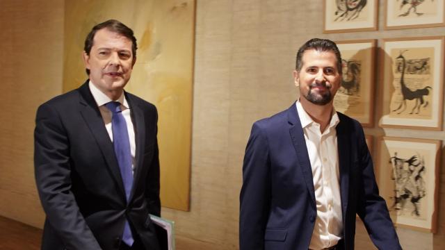 Alfonso Fernández Mañueco, junto al socialista Luis Tudanca en una foto de archivo