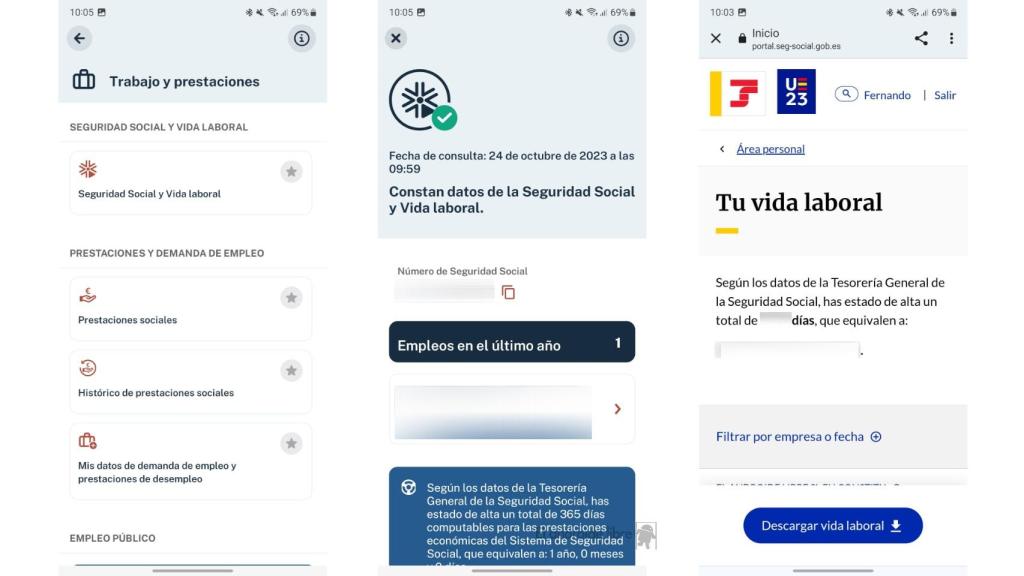 Pasos para descargar la vida laboral en Mi Carpeta Ciudadana