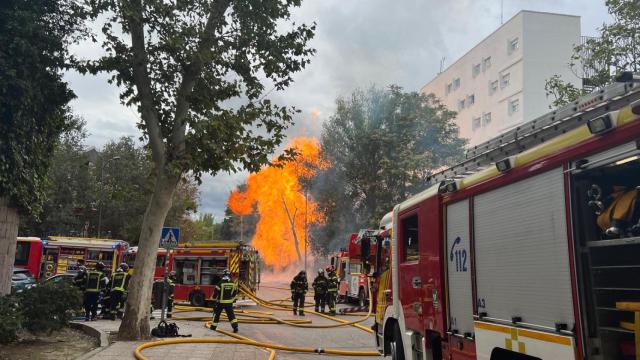 Una imagen del incendio.