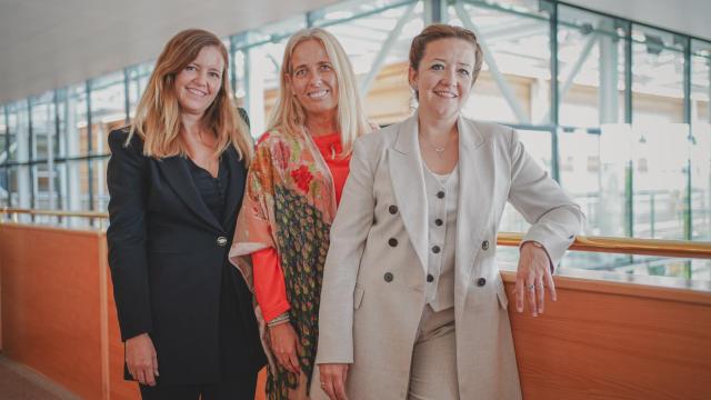 Ana Dávila, Rocío Albert y Fátima Matute.