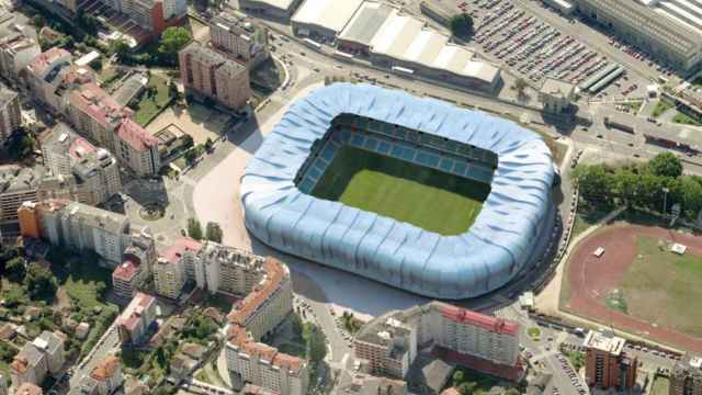 Infografía de Balaídos y su entorno una vez finalizadas las obras proyectadas.