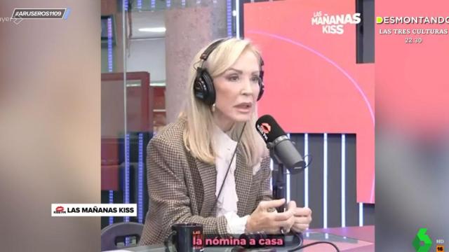 Carmen Lomana, en una imagen emitida en 'Aruser@s'.
