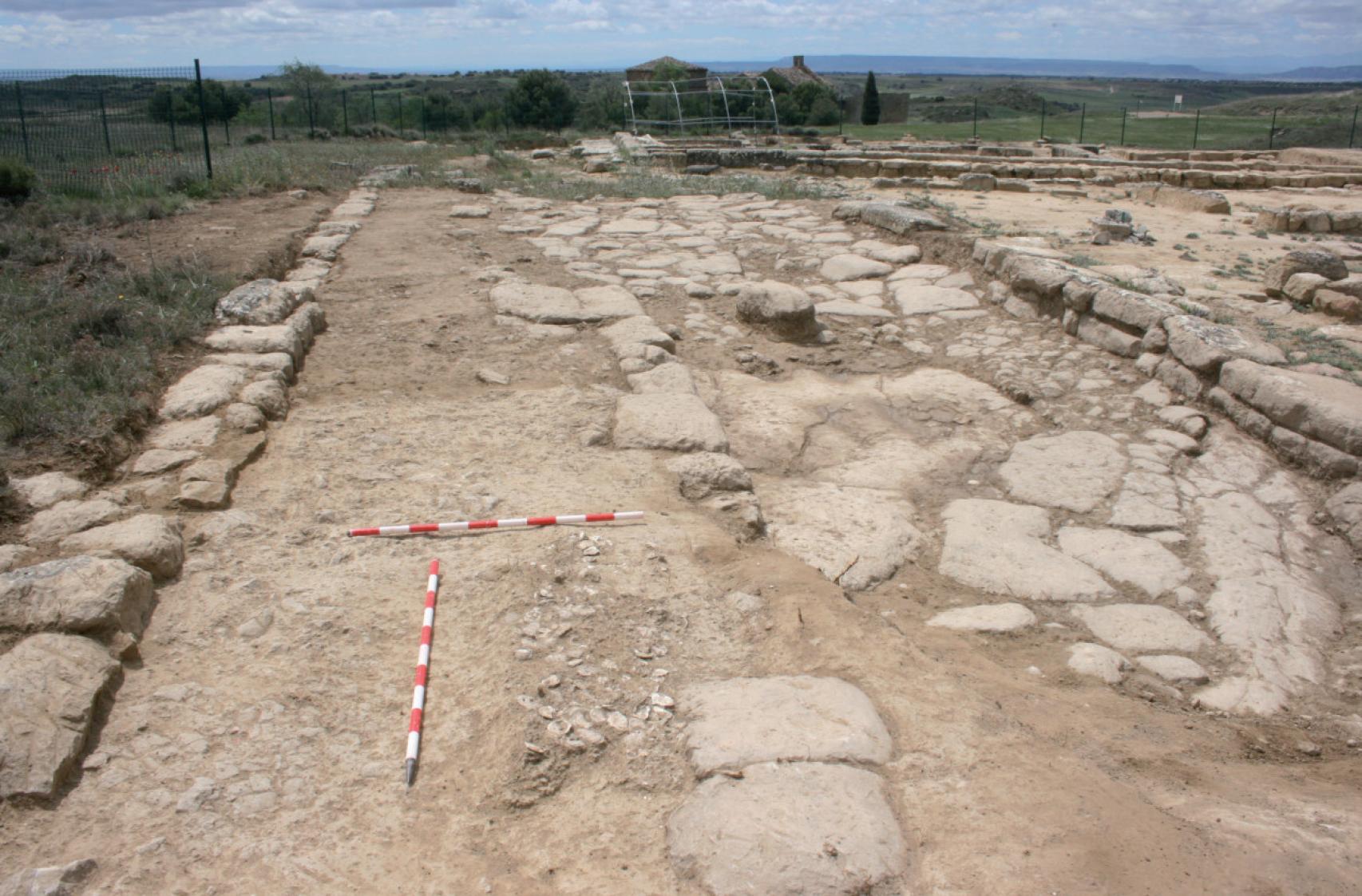 Otra imagen del lugar donde se halló en conjunto de ostras.