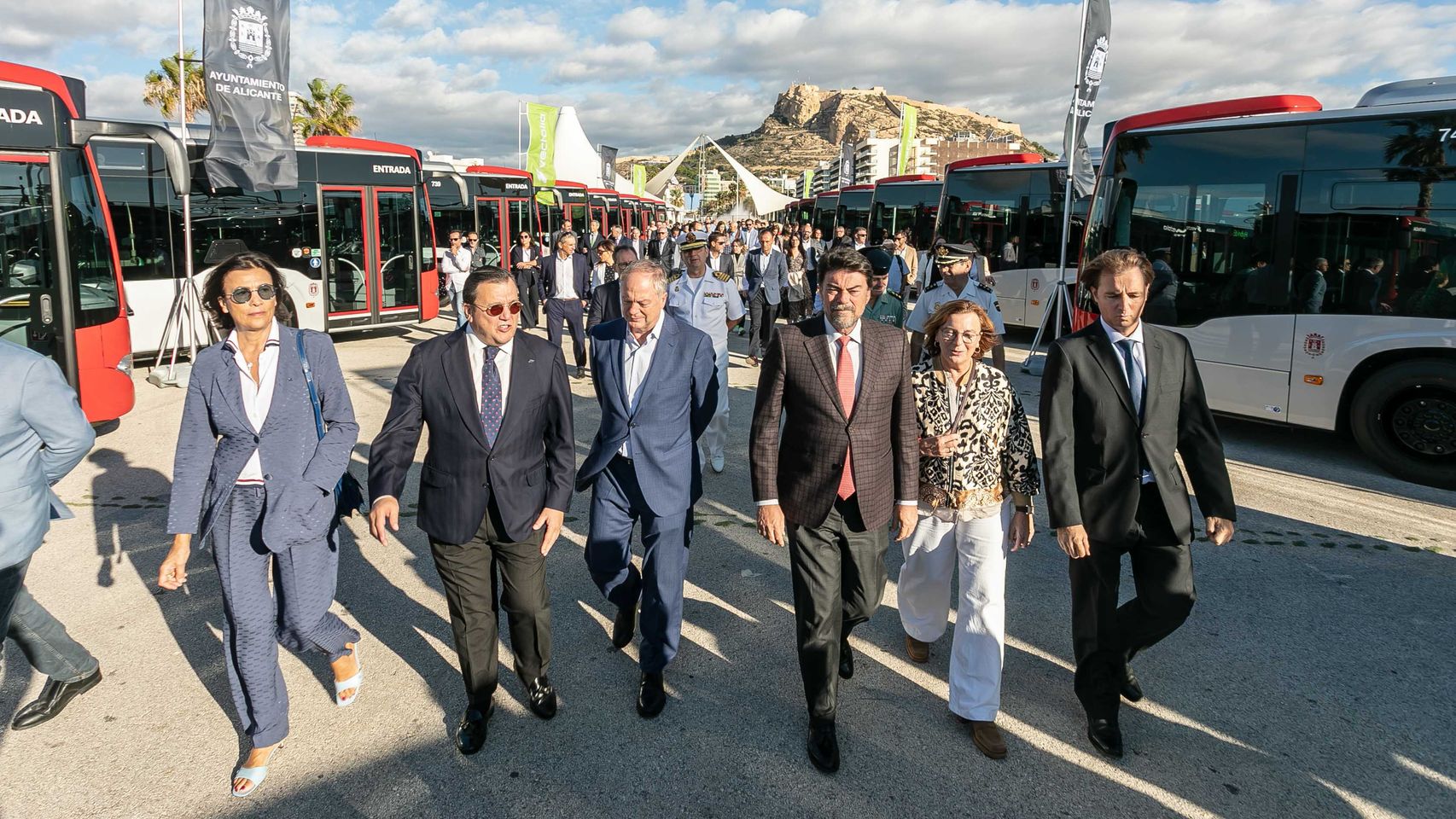 La nueva flota presentada este miércoles en el puerto de Alicante.