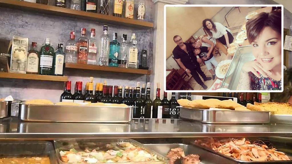El restaurante y la familia el día de la inauguración
