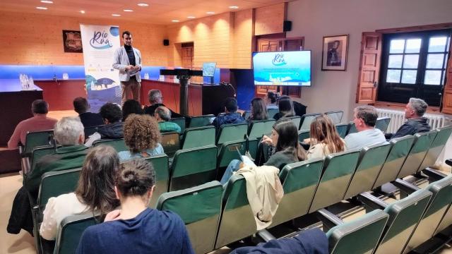 Imagen de la presentación del plan de prevención y protección ante el riesgo de inundaciones del río Sequillo, este miércoles en Medina de Rioseco.