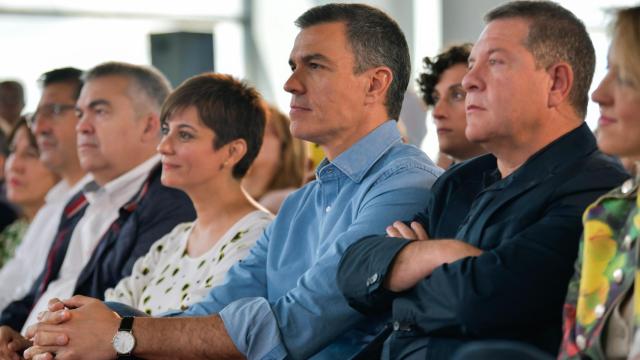 Pedro Sánchez y Emiliano García-Page el pasado 14 de mayo en el último acto público que coincidieron.