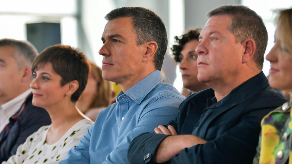 Pedro Sánchez y Emiliano García-Page el pasado 14 de mayo en el último acto público que coincidieron.