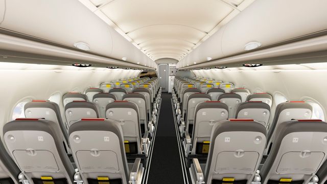 Recreación del interior de una aeronave de Iberia en 3D SeatMapVR  de Renacen.