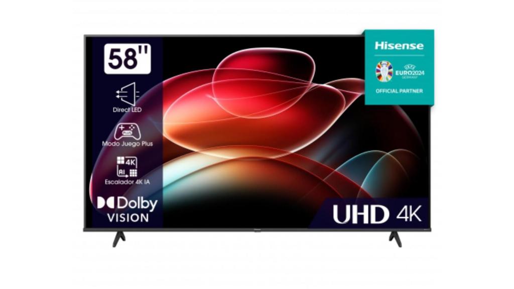 El televisor Hisense que vende Carrefour.