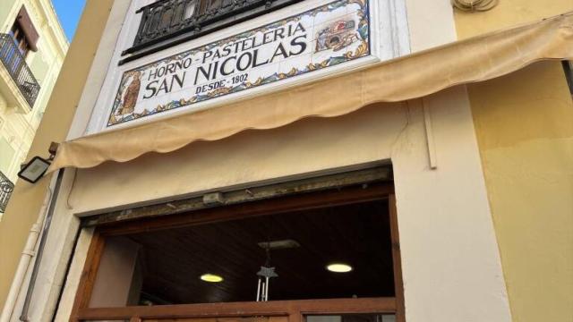 Fachada del horno de San Nicolás de Valencia.