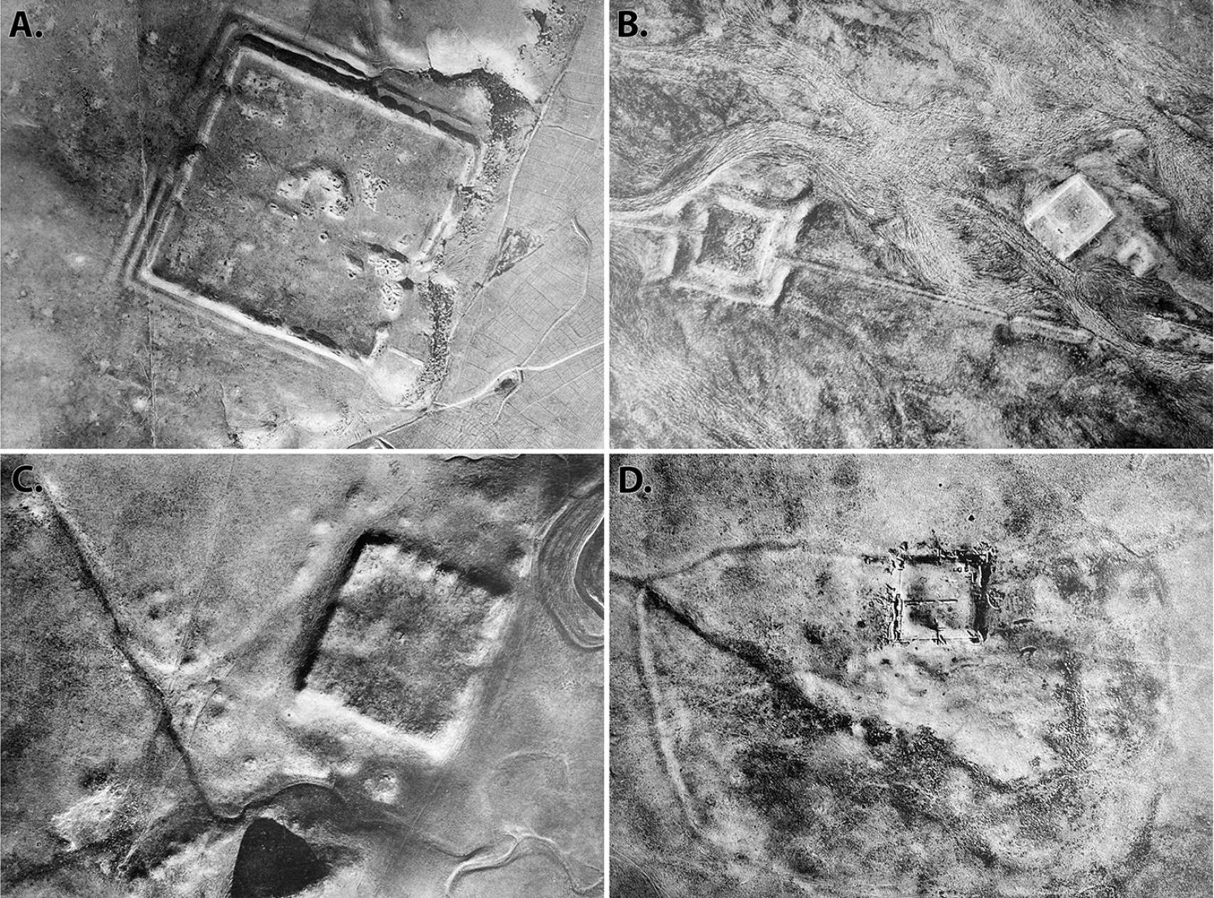 Varios ejemplos de las fotografías tomadas por Poidebard durante su proyecto.