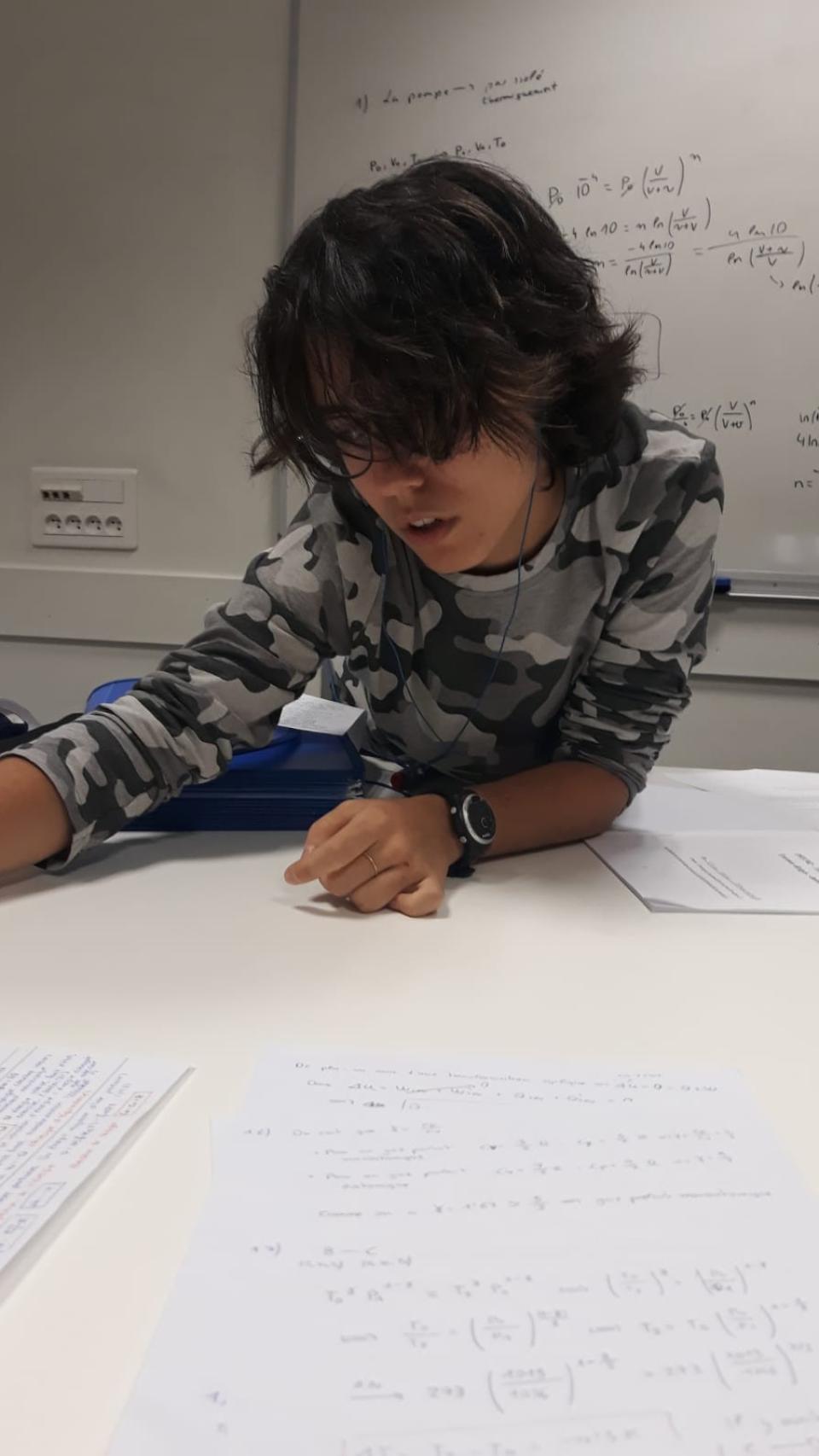 María en la universidad