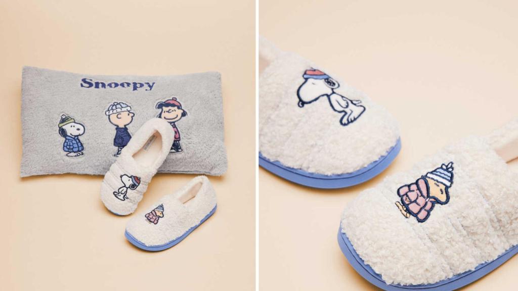 Zapatillas casa pelo Snoopy 15,99.