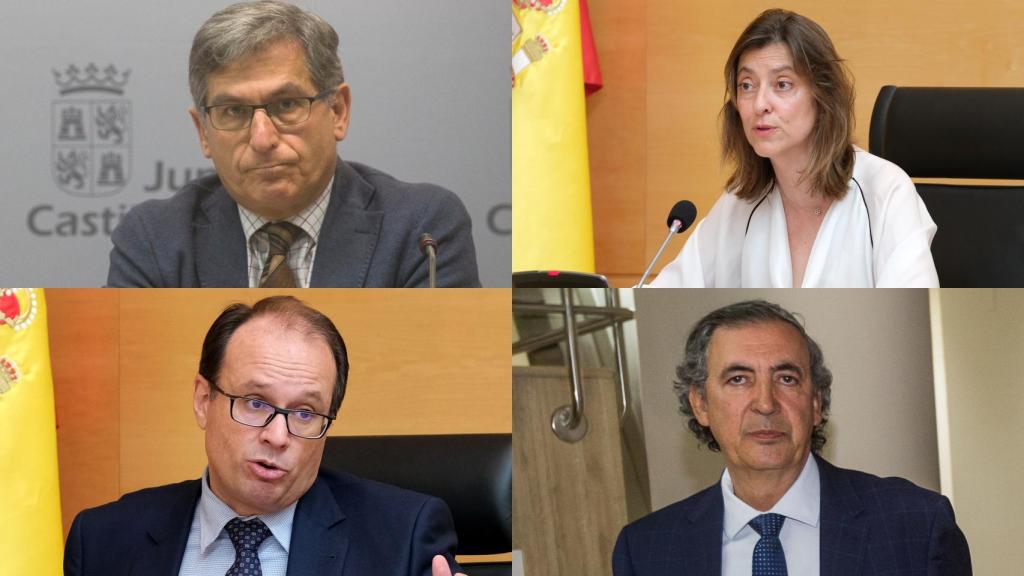 Eduardo Cabanillas Muñoz-Reja, Esperanza Vázquez, Carlos Raúl de Pablos y Jesús Fuertes Zurita, dos de los nuevos nombramientos y ceses de la Junta