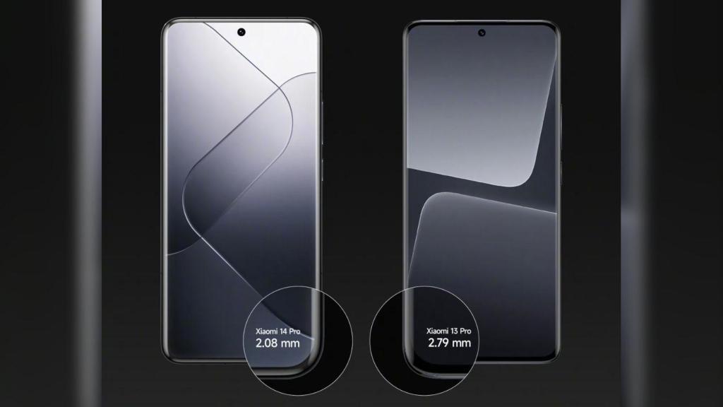 La pantalla del Xiaomi 14 Pro tiene los bordes más finos hasta ahora