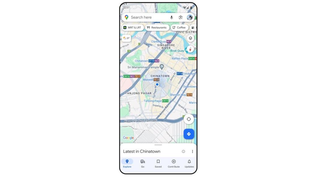 Nuevos colores de Google Maps