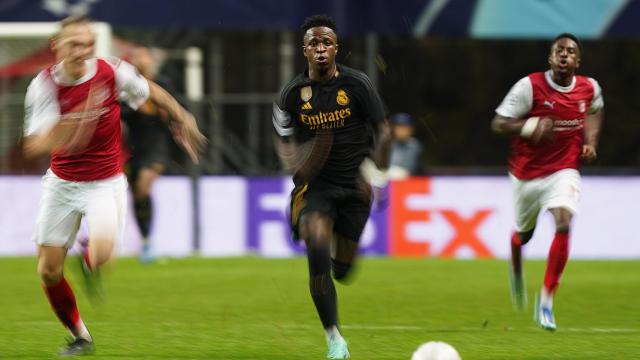 Vinicius, durante el Sporting de Braga - Real Madrid
