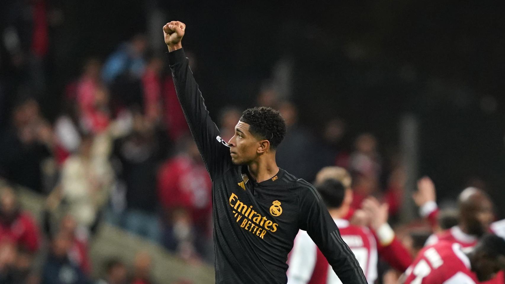Jude Bellingham celebra un gol con el Real Madrid