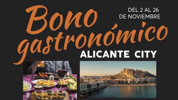 El cartel del bono gastronómico.
