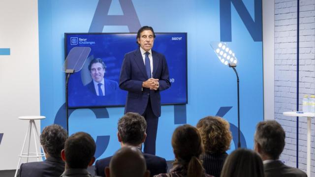 Manuel Manrique, presidente de Sacyr, durante su discurso en el Sacyr Innovation Summit.
