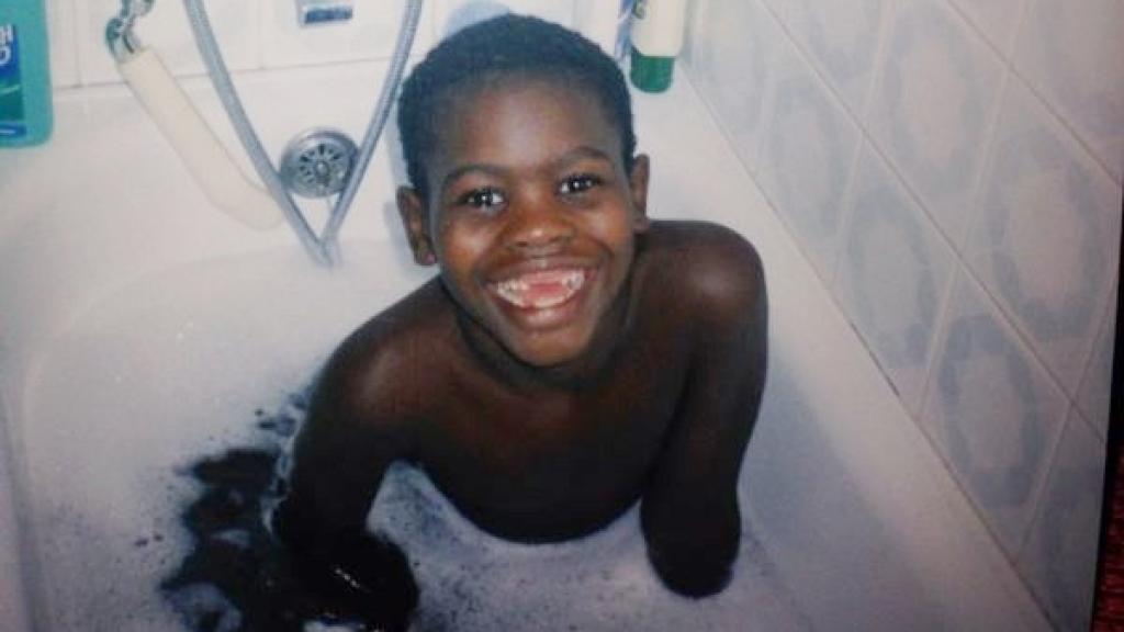 Lamine Thior, de niño.