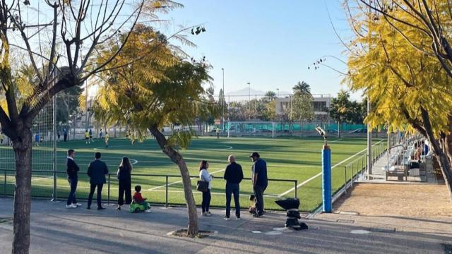 El campo de fútbo de la Albufereta.