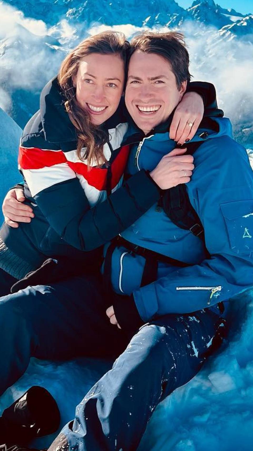 Tatiana Mountbatten y su marido en una imagen de sus redes sociales.
