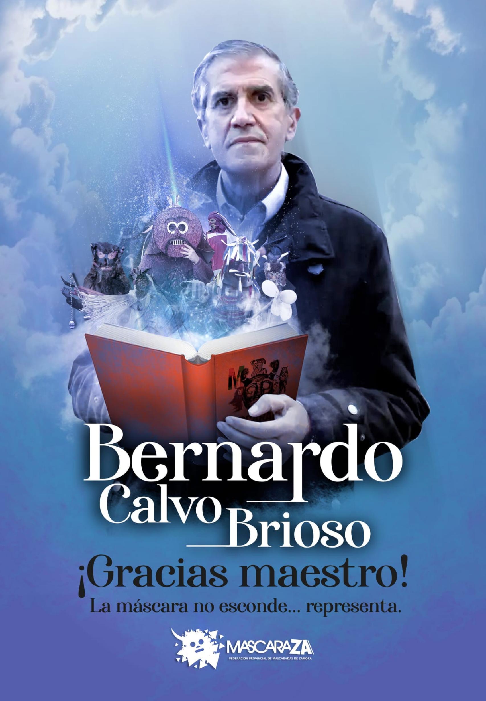 El cartel de agradecimiento de MascaraZa hacía Bernardo Calvo Brioso