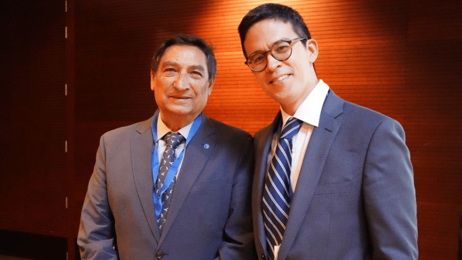 Hermenegildo Marcos, nuevo vicepresidente de los médicos generales y de familia de Europa junto al doctor Villanueva, presidente de la UEMO