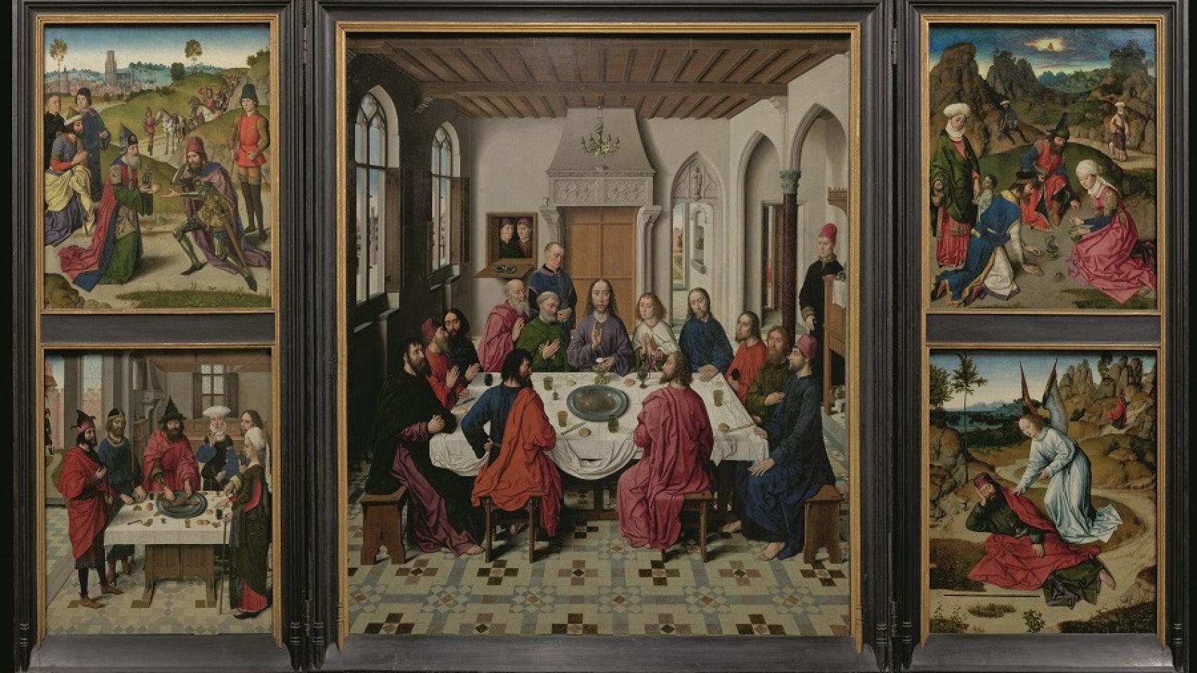 'La última cena' (1464-1467), de Dieric Bouts, que se encuentra en la Iglesia de San Pedro de Lovaina. Imagen: Artinflanders/Dominique Provost