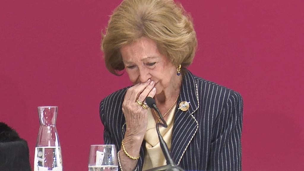 La reina Sofía durante el acto en honor a Emilio Lora-Tamayo.