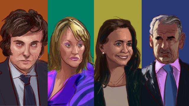 Javier Milei, Henar Ortiz, María Corina Machado y Mario Conde.