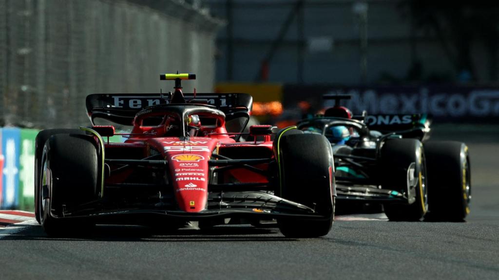 Carlos Sainz durante el GP de México