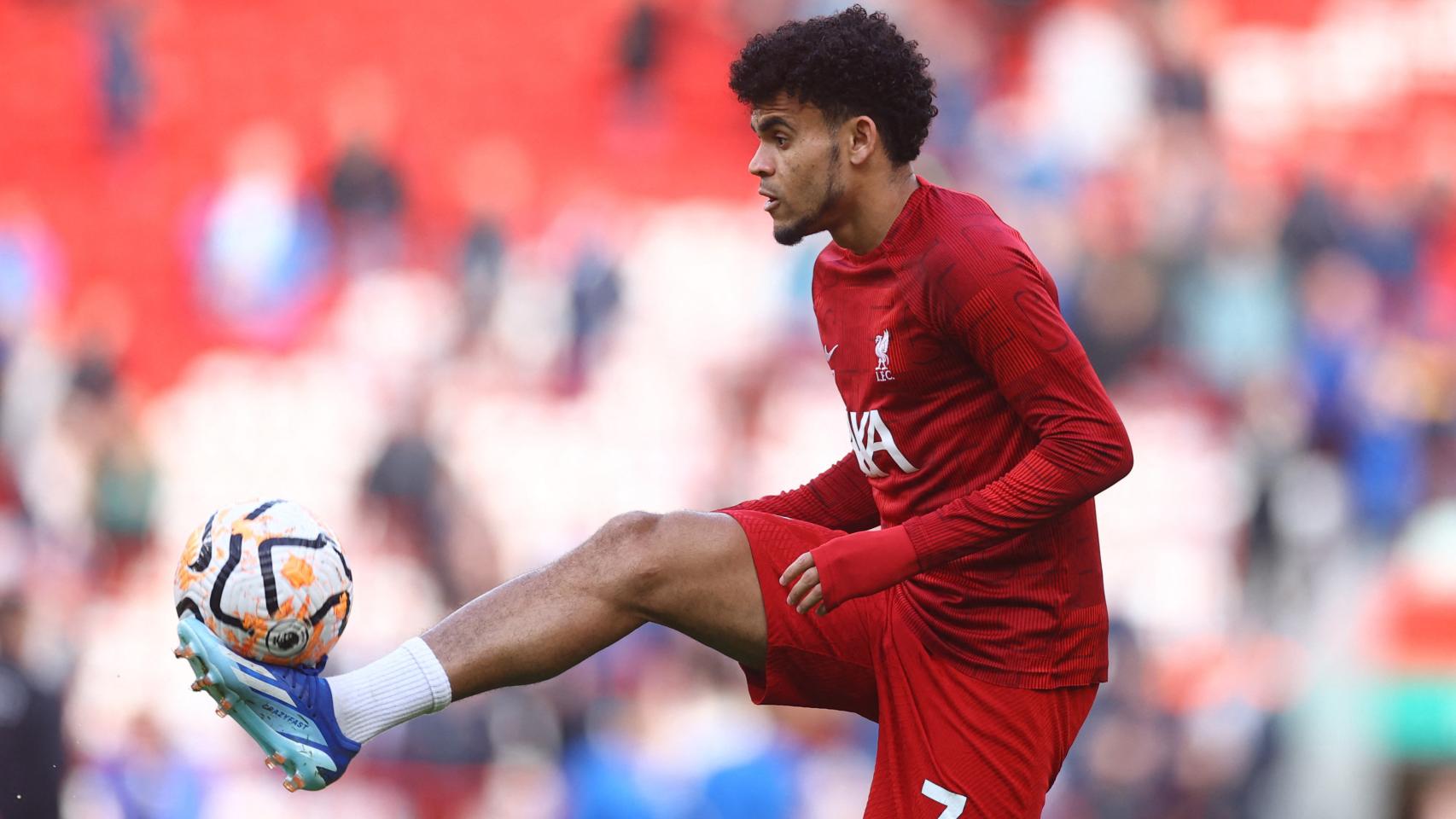 Luis Diaz, durante un partido con el Liverpool.