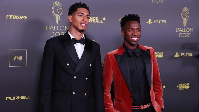 Bellingham y Vinicius, en la gala del Balón de Oro.