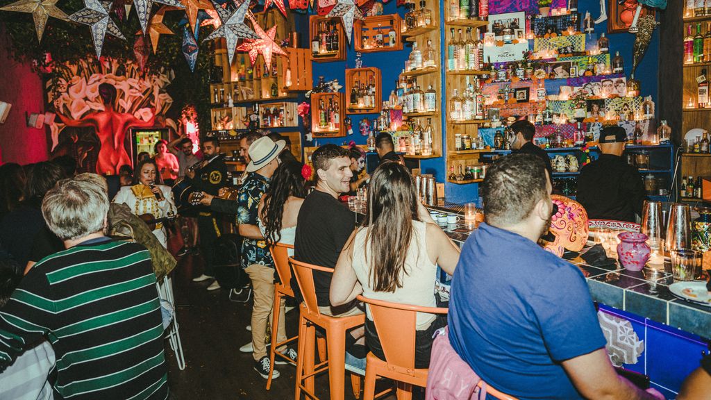 El interior del restaurante.