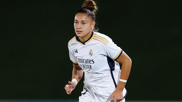 Carla Camacho, durante un partido con el Real Madrid.