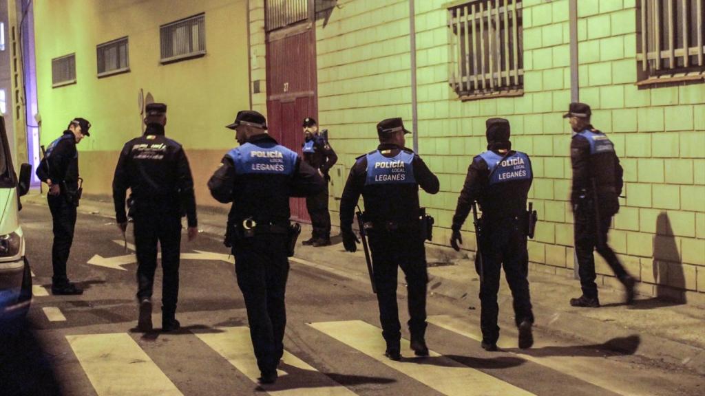Momento de la operación policial.