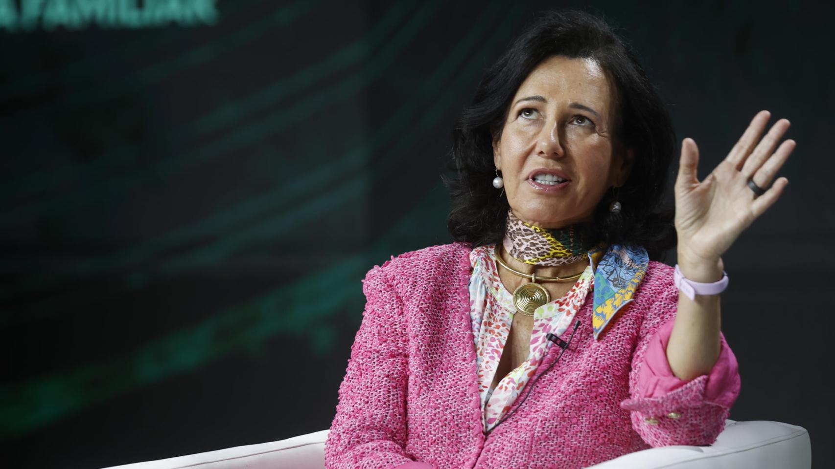 La presidenta de Santander, Ana Botín, durante su intervención la pasada semana en el XXVI Congreso Nacional de la Empresa Familiar.