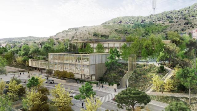 Render del CaixaResearch Institute.