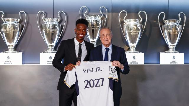 Vinicius Jr. renueva con el Real Madrid hasta 2027