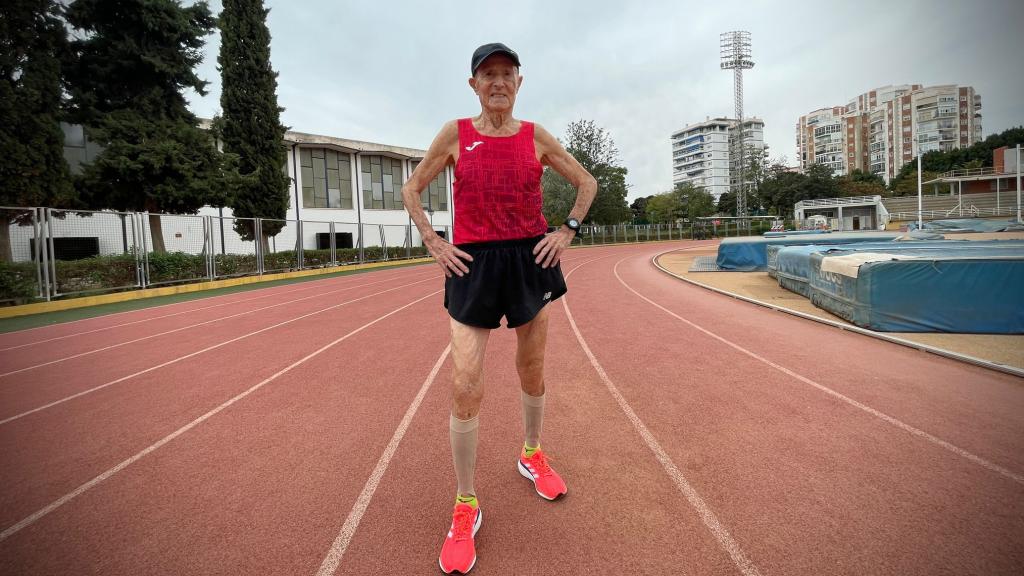 Miguel, orgulloso de su tipo a los 87 años.