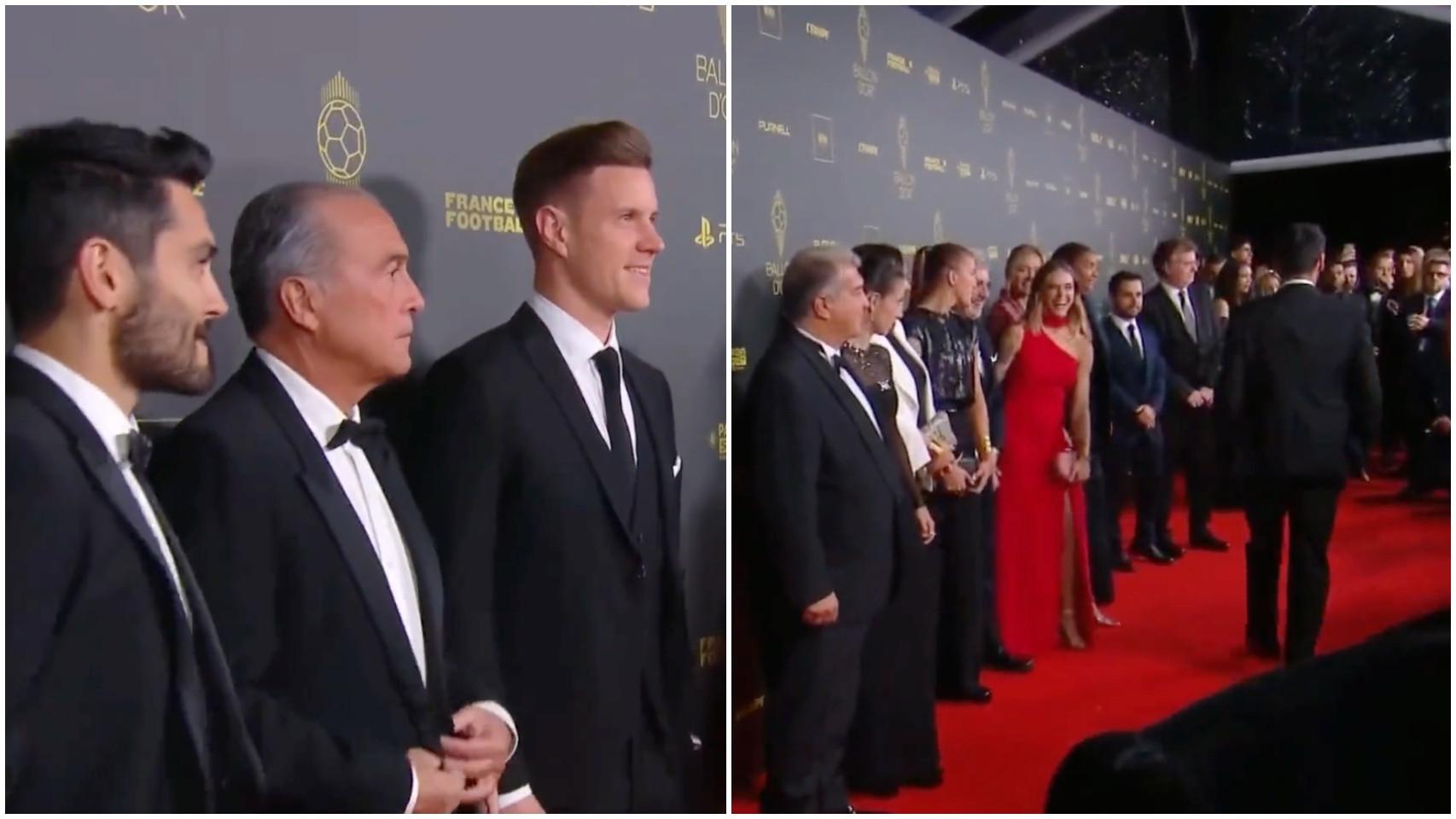 El gesto polémico de Gündogan en la gala del Balón de Oro: se quitó de la foto de grupo del Barça