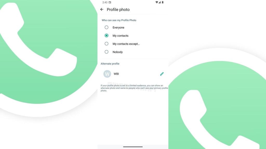 Imagen del perfil alternativo en WhatsApp